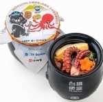 台湾鉄路管理局との友好協定を記念して発売した「ひっぱりだこ飯」（淡路屋提供）