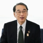 神戸賞の狙いと医療産業都市の未来について語る家次恒さん。神戸商工会議所会頭とシスメックス社長を退いてからも多忙な日々を送る＝神戸市中央区脇浜海岸通１