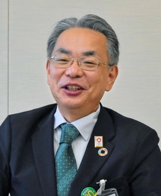 インタビューに応じる関西みらい銀行の西山和宏社長＝大阪市中央区備後町２