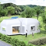 セレンディクスが手がける２人世帯向け３Ｄプリンター住宅のイメージ（同社提供）