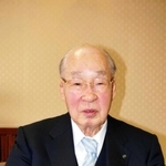 古野電気創業者の古野清賢氏＝２０１５年４月、西宮市芦原町、古野電気本社