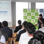 最新のフードテックをテーマに、スタートアップが自社事業を紹介したイベント＝神戸市中央区加納町４、アンカー神戸