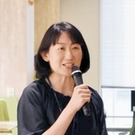 管理職として大切にしていることなどを話すネスレ日本の嘉納未來執行役員＝神戸市中央区御幸通７、同社本社