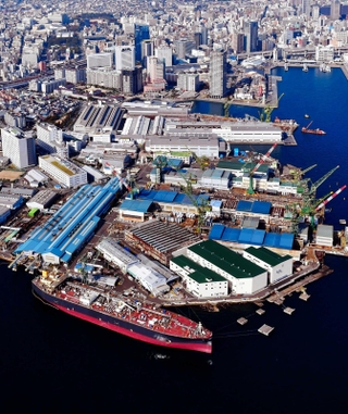 川崎重工業神戸工場＝２０１６年１１月、神戸市中央区