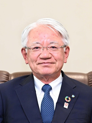 神戸商工会議所会頭の川崎博也氏＝神戸市中央区脇浜海岸通２、神戸製鋼所神戸本社
