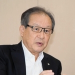 ２０２５年大阪・関西万博への期待を示す尾山基・神戸商工会議所副会頭＝神戸市中央区港島中町６、神戸商工会議所