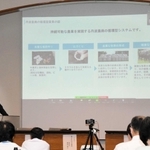 持続可能な開発目標の達成に向けた事例発表が続いたシンポジウム＝神戸市中央区下山手通４、兵庫県農業共済会館