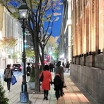 夜の神戸旧居留地（筆者撮影）