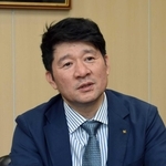 関西スーパーマーケットの中西淳社長＝伊丹市中央５、同社本社