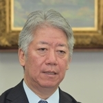 インタビューに応じる川崎重工業の橋本康彦社長＝神戸市中央区東川崎町１、同社本社（撮影・三津山朋彦）