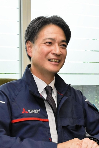 三菱電機高周波光デバイス製作所の増田健之所長＝伊丹市瑞原４