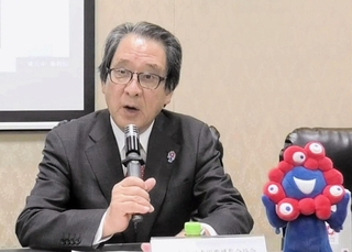 大阪・関西万博のパビリオンの魅力などについてオンラインセミナーで語る日本国際博覧会協会の石毛博行事務総長