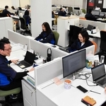 男女の賃金格差が県内上場企業で最も小さかったメックの本社内＝尼崎市東初島町