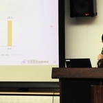 基調講演で組織戦略としてのダイバーシティ推進について語る科学技術振興機構の山村康子氏＝神戸市灘区六甲台町１