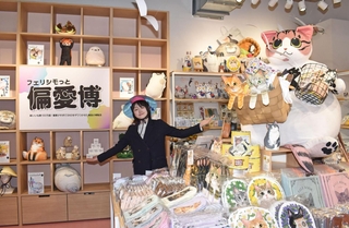 ユニークなグッズをそろえたフェリシモの店舗＝大阪市此花区の夢洲