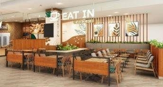 「そよら西宮今津」のイートインコーナーのイメージ（イオンリテール提供）