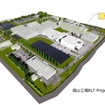 新製造棟（図右側）完成後の日本チバガイギー篠山工場のイメージ図（ノバルティスファーマ提供）