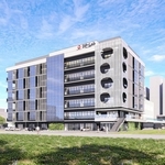 大和ハウス工業が建設するレンタルラボ施設「ＤＰ-Ｌａｂ　ＫＯＢＥ」の完成予想図（同社提供）