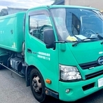 収集業務効率化システムの実証実験で使ったごみ収集車（新明和工業提供）