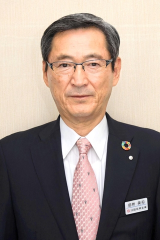 淡路信用金庫の理事長に就任した田所英司氏＝洲本市宇山３（撮影・古田真央子）
