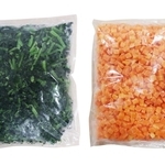学校給食向けに供給する国産有機冷凍カット野菜のイメージ（泉平提供）