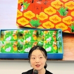 兵庫県産の食材を使った台湾の点心などを販売する「人良食」の林資穎代表＝神戸市中央区御幸通６