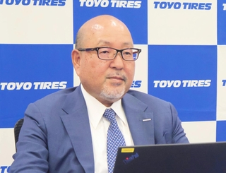 決算発表のオンライン会見に臨むＴＯＹＯＴＩＲＥの清水隆史社長（同社提供）