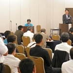 各地の大規模農家が集い議論した全国稲作経営者現地研究会＝神戸市中央区北野町１
