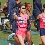 昨年の大阪国際女子マラソンで日本記録を更新した前田穂南選手＝２０２４年１月、大阪市東住吉区、ヤンマースタジアム長居（撮影・長嶺麻子）