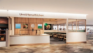 グランフロント大阪にオープンする「Ｕｍｉ＆Ｙａｍａ　Ｋｉｔｃｈｅｎ（海と山　キッチン）」の店舗イメージ（ロック・フィールド提供）