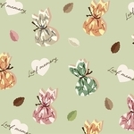 モンロワールの「リーフメモリー」をイメージしたブックカバー（トーハン提供）