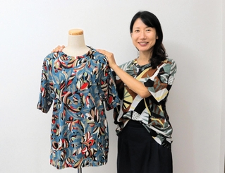 バンクーバーファッションウィークに初参加する上山法子さん＝神戸市灘区篠原中町５