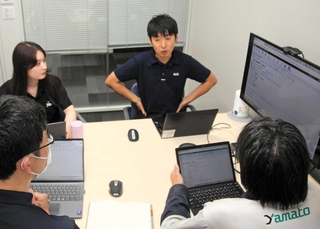 社員のキャリア形成を後押しするため、会議を重ねる大和工業人事部のメンバー＝姫路市大津区吉美、同社本社