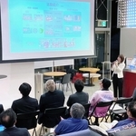 神戸のスタートアップなどが事業を紹介したイベント＝大阪市北区