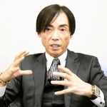 米価の見通しなどについて語る神明ホールディングスの藤尾益雄社長＝神戸市中央区栄町通６