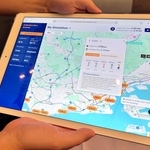 アシックスなどが開発したアスリート向けのＡＩシミュレーター＝神戸市中央区港島中町６