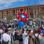 多くの人でにぎわった大阪・関西万博の会場＝２０２５年１０月、大阪市此花区の夢洲