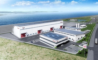 ヤンマーパワーソリューションがフェニックス事業用地に建設する工場の完成予想図（提供）