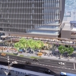 ＪＲ三ノ宮新駅ビル南側広場空間のイメージ