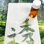 ハリマ化成グループが開発した紙に塗った部分が透明になる薬剤（同社提供）