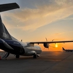 神戸空港と新潟空港を結ぶトキエアの機体。「三度目の正直」はなるか＝神戸空港（いずれも筆者提供）