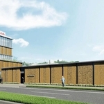 西兵庫信用金庫が姫路市延末に建設する南部本部のイメージ。５階建ての本部棟と平屋のＡＴＭ棟からなる（同信金提供）