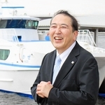 「神戸ー関空ベイ・シャトル」運営会社の藤原政幸社長＝神戸市中央区神戸空港