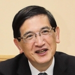 関西経済同友会代表幹事に就任した長谷川一明さん＝大阪市北区、ＪＲ西日本本社