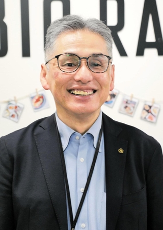 ビオラル事業について説明するライフコーポレーションの海野紀明執行役員＝大阪市西区靱本町３