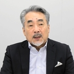 食道がん新薬開発の道のりを語るオンコリスバイオファーマの浦田泰生社長＝神戸市中央区港島南町６