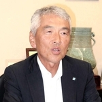社長に就任し抱負を語る神栄の中川太郎氏＝神戸市中央区京町、神栄