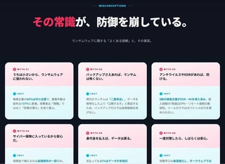 サイバー対策のノウハウを提供するサイバーガバナンスラボのＨＰ画面