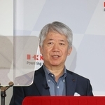 経営方針を説明する川崎重工業の橋本康彦社長＝東京都内