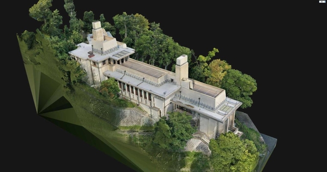 制作中のヨドコウ迎賓館のＶＲ画像（ハコスコ提供）